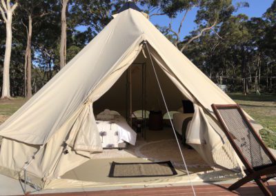Bay and Bush Cottages: Tent Set-up Accommodation