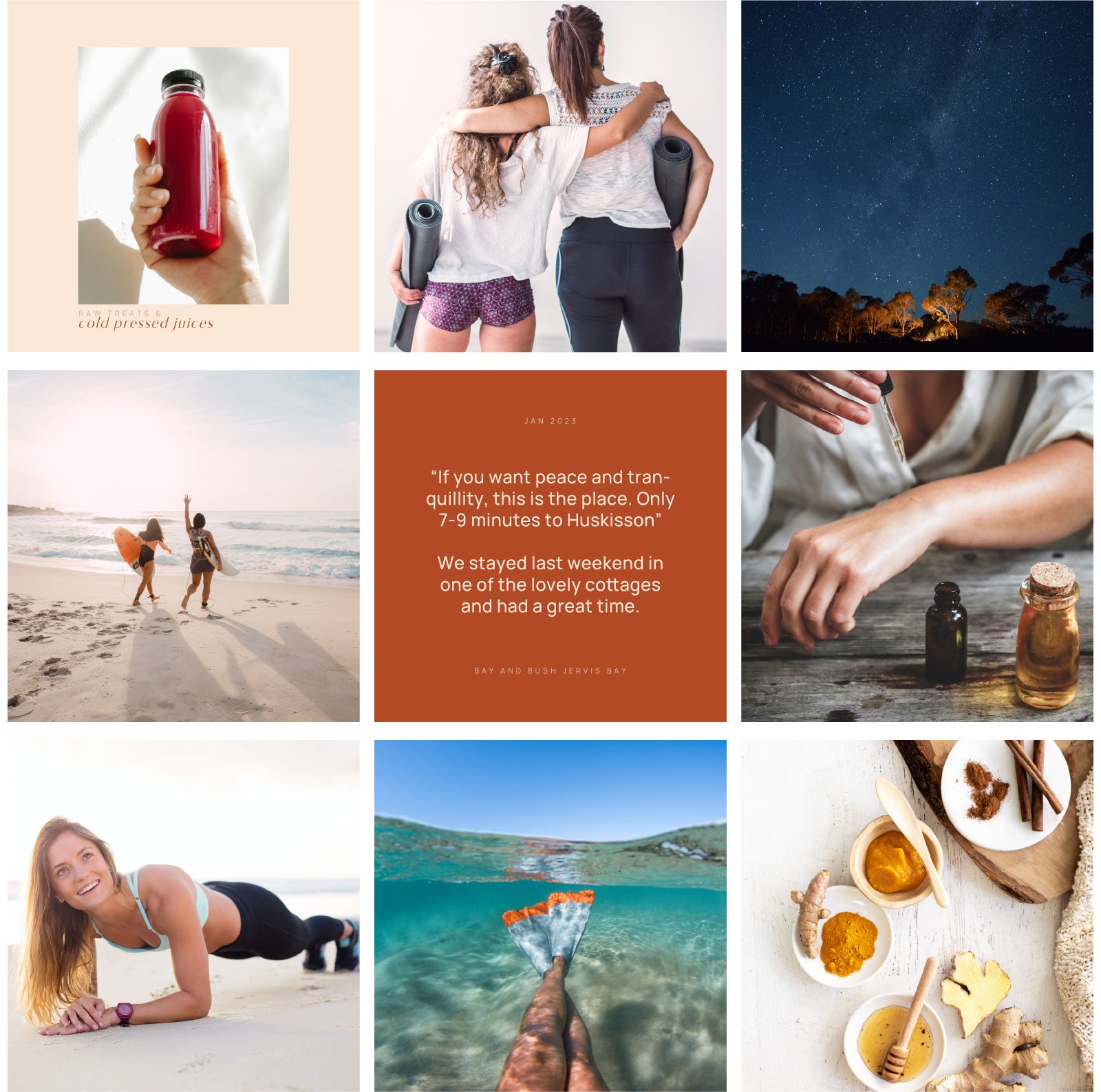 Social-Media-Feed-Bay and Bush Jervis Bay Review Experience