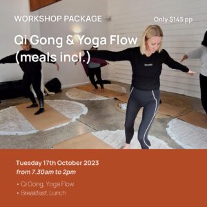 yoga flow qi gong qigon huskisson shoalhaven nsw australia retreat day workshop package jervis bay